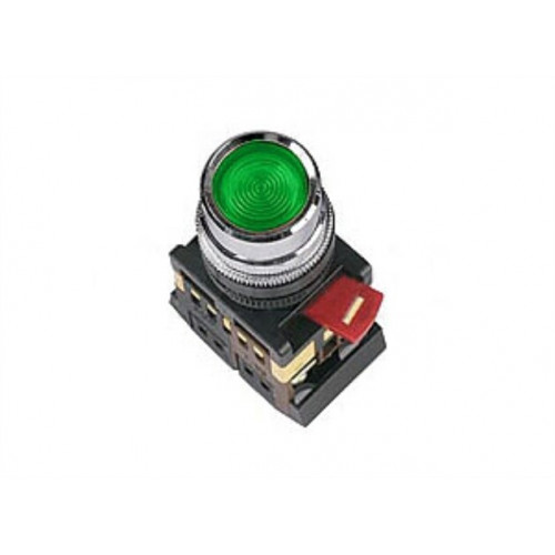 Кнопка ABLF-22 зеленый d22мм неон/230В 1з+1р | SQ0704-0002 | TDM