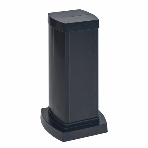 Универсальная мини-колонна алюминиевая с крышкой из алюминия 2 секции, высота 0,3 метра, цвет черный | 653122 | Legrand