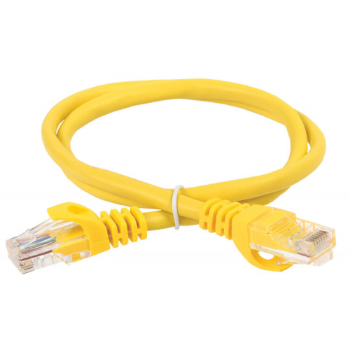 Коммутационный шнур кат. 6 UTP PVC 5м желтый | PC05-C6U-5M | ITK