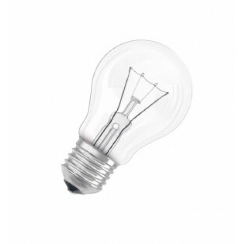 Лампа накаливания ЛОН 60Вт Е27 220В CLASSIC A CL груша | 4008321665850 | Osram