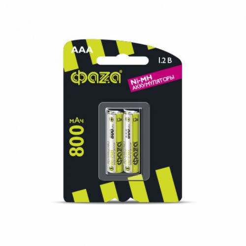 Батарея аккумуляторная AAA 800мАч Ni-MH BL-2 | 5002883 | ФАZА