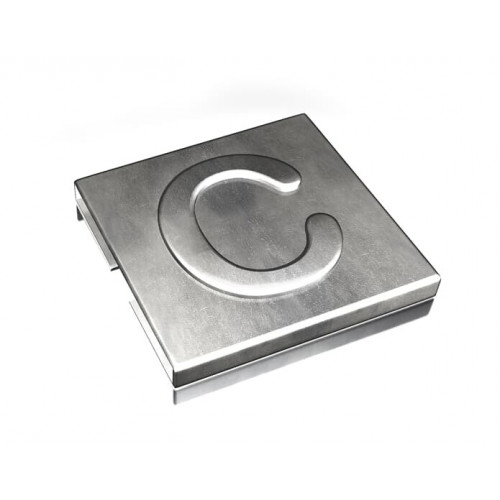 Маркировка для каб.стяжки,нерж.сталь,'C',100 шт | 7TCG009470R0078 | ABB