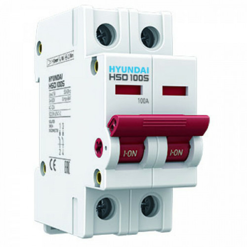 Выключатель нагрузки HSD100S 2PDSS0000C 00016 2 полюса 16А | 13.04.000947 | HYUNDAI