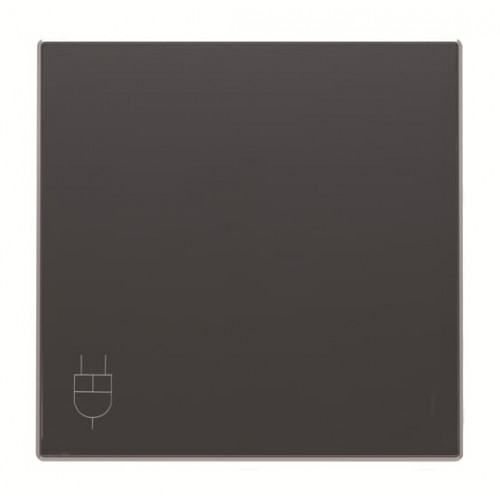 Накладка розетки с крыш., SKY цвет чёрный бархат 8588.1 NS | 2CLA858810A1501 | ABB