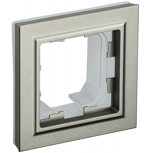 BRITE Рамка 1-мест. IP44 РУ-1-БрШ-44 шампань | BR-M12-44-K37 | IEK