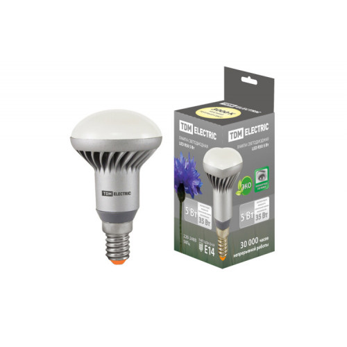 Лампа светодиодная LED 5Вт E14 220В 3000К R50 отражатель (рефлектор) | SQ0340-0057 | TDM