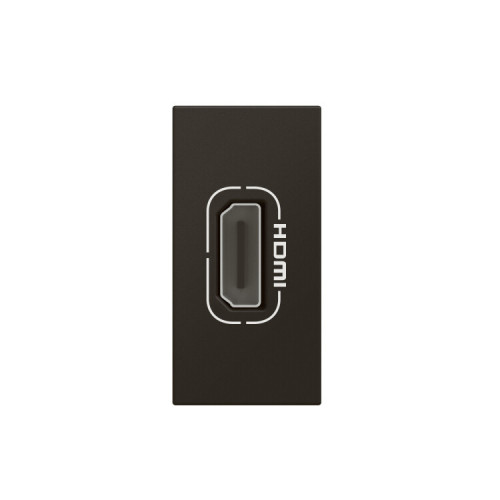 Розетка HDMI - Mosaic - 1 модуль - со шнуром - матовая черная | 079478L | Legrand