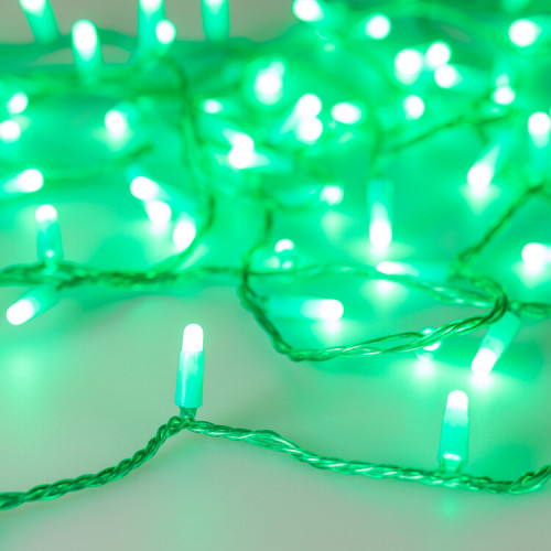 Светодиодная гирлянда ARD-STRING-CLASSIC-10000-GREEN-100LED-MILK-STD Green (230V, 7W) (Ardecoled, IP65) | 031196 | Arlight