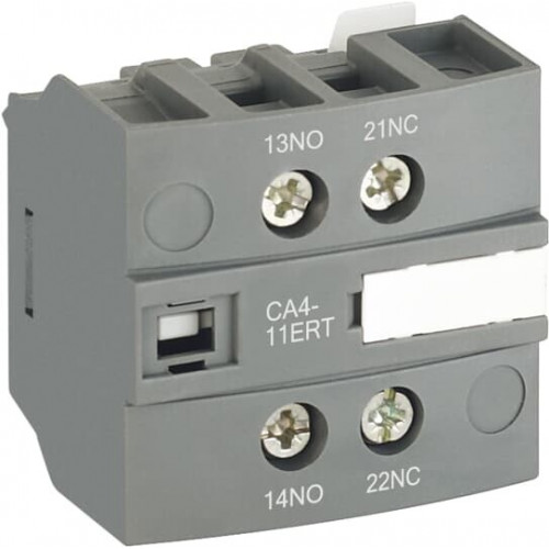 Блок контактный дополнительный CA4-11MRT для контакторов AF..RT и NF..RT|1SBN010155R1111| ABB