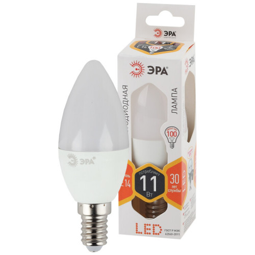 Лампа светодиодная LED B35-11W-827-E14 | Б0032980 | ЭРА