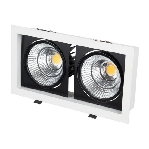 Светильник CL-KARDAN-S283x152-2x25W Day4000 (WH-BK, 30 deg) | 027924 | Arlight