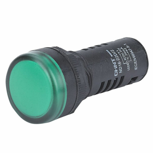 Индикатор ND16-22D/2C зеленый, встр. резистор, IP65 АС/DC230В (R) | 828021 | CHINT