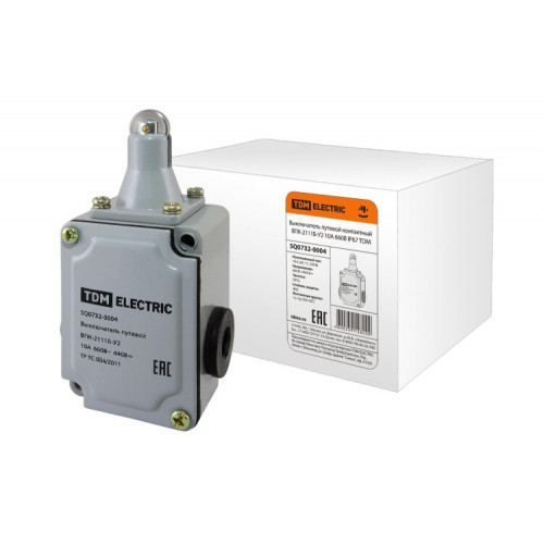 Выключатель путевой контактный ВПК-2111Б-У2 10А 660В IP67 | SQ0732-0004 | TDM