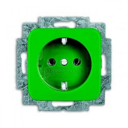 Розетка SCHUKO 16А 250В с защитными шторками, серия Reflex SI, цвет зеленый | 2013-0-5309 | 2CKA002013A5309 | ABB