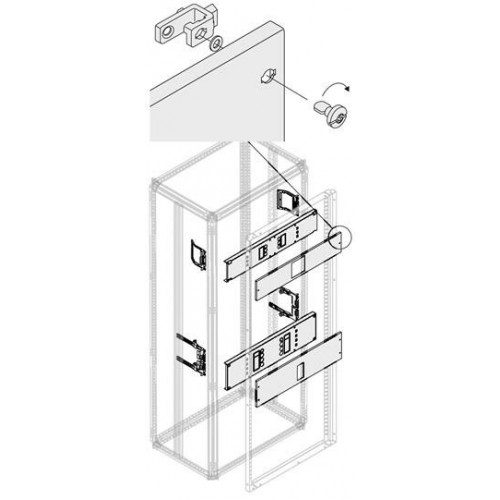 Комплект 2хXT2 3/4P PLUG бл-мот.W=400мм|1STQ008415A0000 | ABB