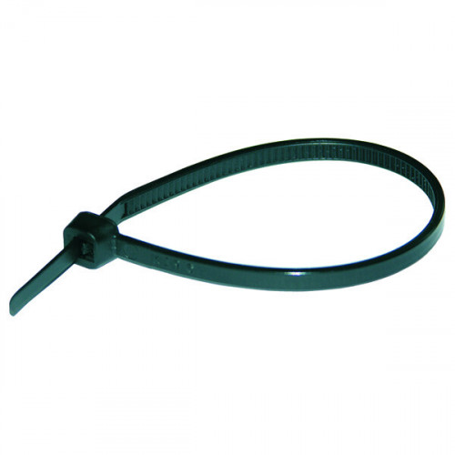 Стяжка кабельная, цвет черный, устойчивая к воздействию УФ-лучей 371x4,8 мм (упак.100шт) | 262622 | Haupa