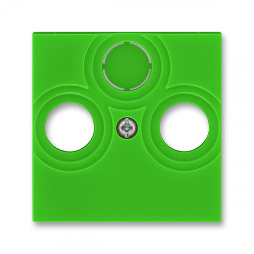 ABB Levit Зелёный / дымчатый чёрный Накладка для розеток TV-R / TV-R-SAT Зелёный | 5011H-A00300 67 | 2CHH080300A4067 | ABB