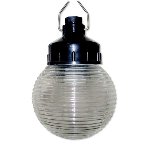 Светильник пылевлагозащищенный под лампу для ЖКХ НСП 01-60-003 подвесной Гранат стекло IP20 E27 max 60Вт D150 шар | Б0052013 | ЭРА