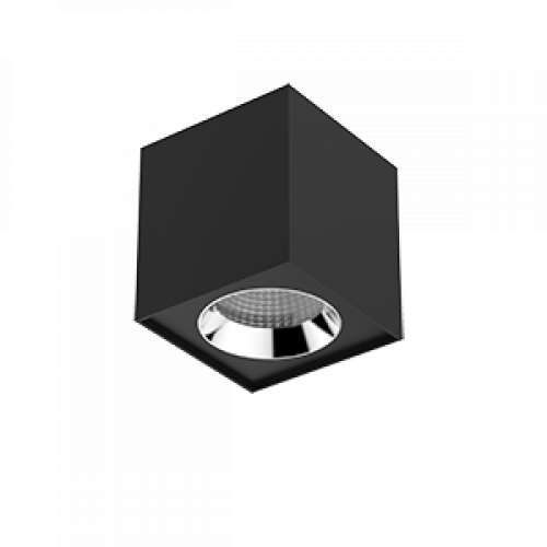 Светильник светодиодный DL-02 Cube накладной 125*135 20W 4000K 35° RAL9005 черный муар | V1-R0-T0360-20000-2002040 | VARTON