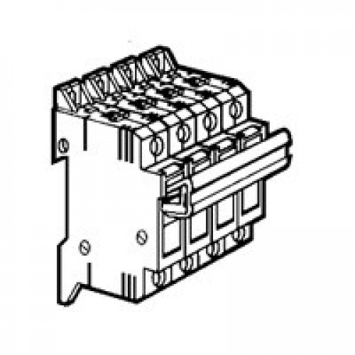 Выключатель-разъединитель SP 38 - 3П+нейтраль - 4 модуля - для промышленных предохранителей 10х38 | 021405 | Legrand