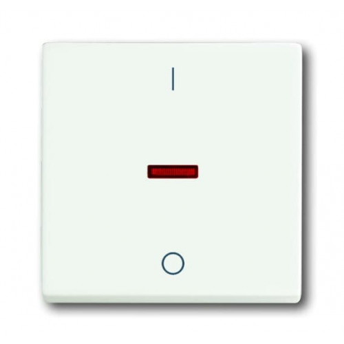 Клавиша для механизма 1-клавишного выключателя, с красной линзой, с маркировкой 