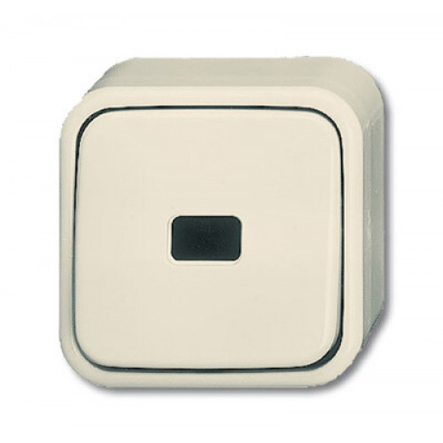 Кнопка 1-клавишная, 1-полюсная, (НО контакт), с N-клеммой, серия Busch-Duro 2000 AP, цвет слоновая кость | 1442-0-0201 | 2CKA001442A0201 | ABB