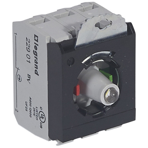 Osmoz Комплектующий блок для кнопок для комплектации с подсв. под винт 230 В~ Н.О.+Н.З. белый 3 поста | 023013 | Legrand