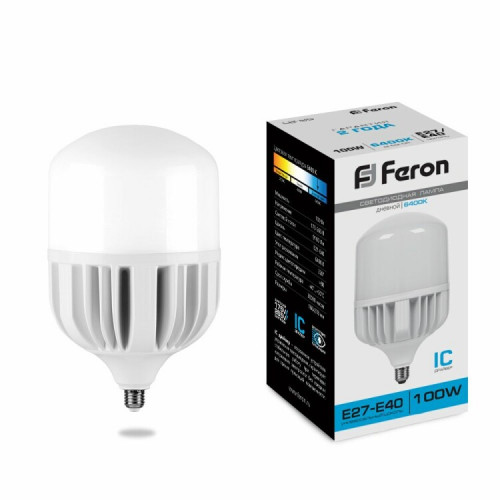 Лампа светодиодная промышленная LB-65 E27-E40 100W 6400K | 25827 | Feron