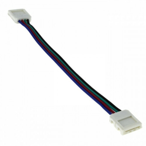 Коннектор для гибкого соединения двух RGB LED-лент шириной 10 мм (тип 5050) (уп./5шт) Proxima | flsc-RGB-pc-w-pc-IP20 | EKF