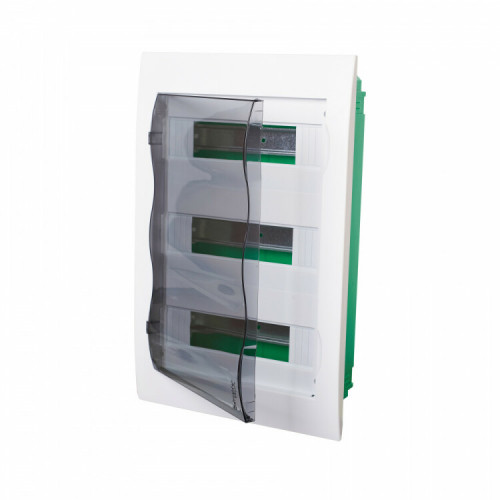 Корпус встраиваемый Easy9, прозрачная дверь, 3ряд/36мод | EZ9E312S2FRU | Schneider Electric