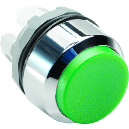 Кнопка MP4-20G зеленая выступающая (только корпус) без подсветки с фиксацией | 1SFA611103R2002 | ABB