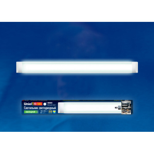 Светильник светодиодный линейный 20вт 600мм 4000К IP20 ULO-CL60-20W/NW SILVER серебристый | UL-00001797 | Uniel