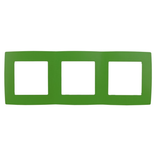 Рамка на 3 поста 12-5003-27 , зелёный (15/150/2400) |Б0019410 | ЭРА