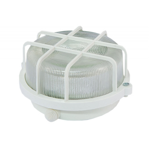 Светильник пылевлагозащищенный под лампу для ЖКХ НПП 03-005.04 У3 100Вт ЛН E27 IP54 сетка-квадрат белый | SQ0311-0001 | TDM