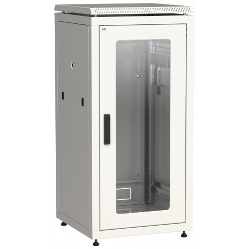 Шкаф 19 сетевой 18U 600*800 мм стеклянная передняя дверь серый | LN35-18U68-G | ITK