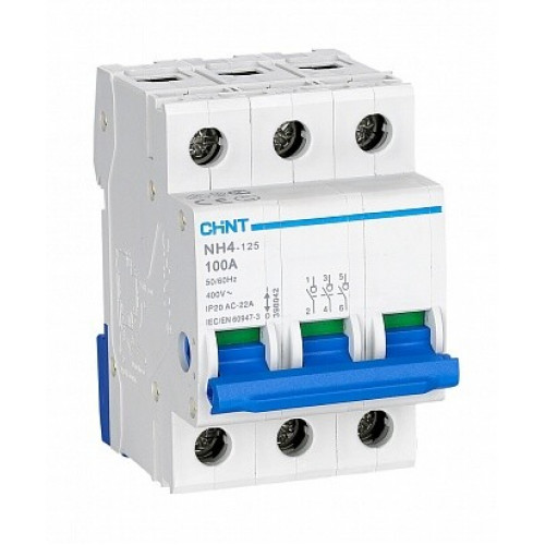 Выключатель нагрузки NH4 3P 100A (DB) (R) | 398042 | CHINT