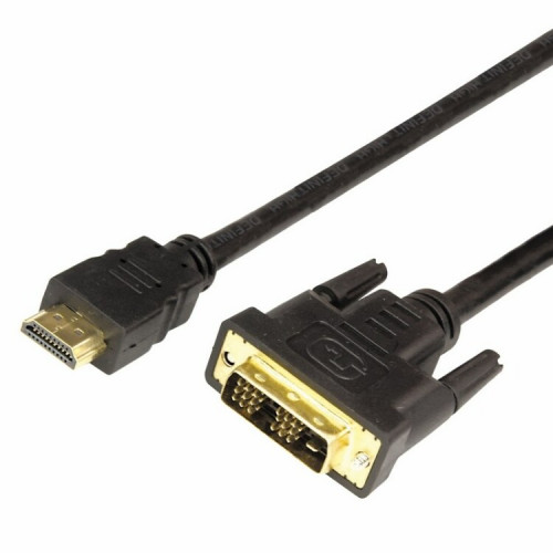 Шнур HDMI - DVI-D gold 10М с фильтрами | 17-6308 | REXANT