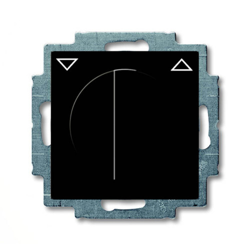 ABB Basic 55 Шато (чёрный) Выключатель жалюзийный поворотный с фиксацией | 1101-0-0928 | 2CKA001101A0928 | ABB