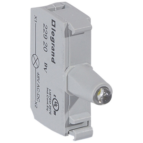 Блок подсветки для индикаторных кнопок и диффузоров - Osmoz - для комплектации - под винт - 48В~/= - белый | 022920 | Legrand