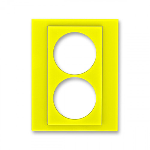 ABB Levit Жёлтый / дымчатый чёрный Сменная панель на розетку с з/к двойную Жёлтый | ND5513H-A2223 64 | 2CHH132223A8064 | ABB