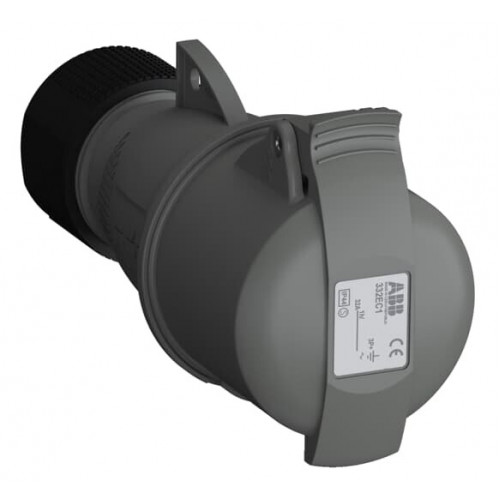 Розетка кабельная Easy&Safe 332EC1,32А,3P+E,IP44,1ч|2CMA102035R1000| ABB