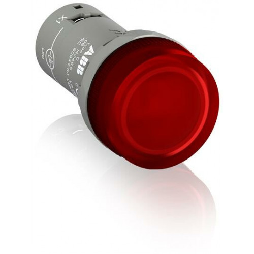 Лампа CL2-623R красная со встроенным светодиодом 230В AC с защитой от наводок с напряжением до 60В|1SFA619403R6231| ABB