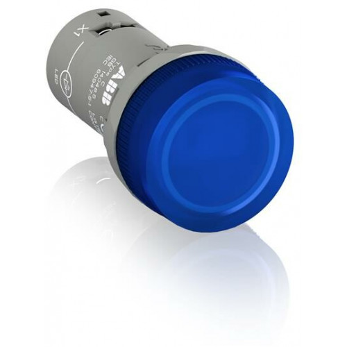 Лампа CL2-623L синяя со встроенным светодиодом 230В AC с защитой от наводок с напряжением до 60В|1SFA619403R6234| ABB