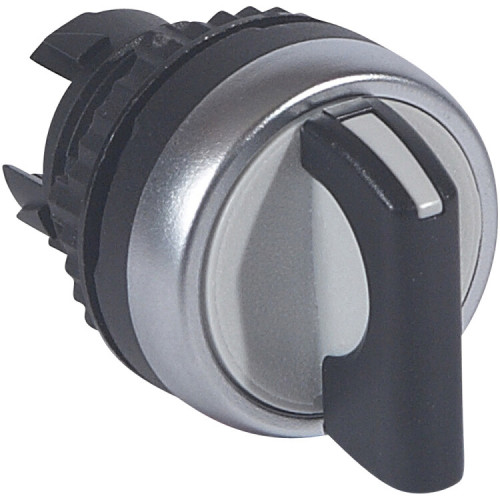 Переключатель с рукояткой - Osmoz - для комплектации - без подсветки - IP 66 - 2 положения с фиксацией - чёрный | 023903 | Legrand