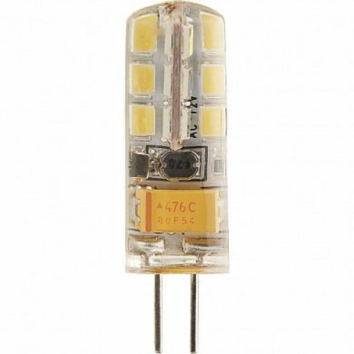 Лампа светодиодная LB-422 (3W) 12V G4 2700K капсула силикон 11x38mm | 25531 | FERON