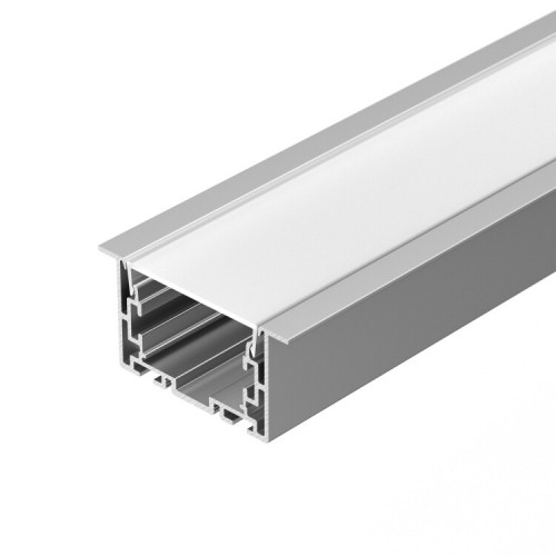 Профиль с экраном S2-LINIA69-F-2500 ANOD+OPAL (Arlight, Алюминий) | 021177 | Arlight