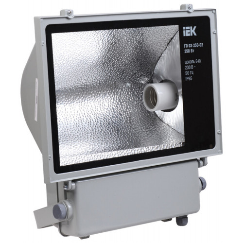 Прожектор ГО 03-250-02 250Вт IP65 серый асимметричный | LPHO03-250-02-K03 | IEK