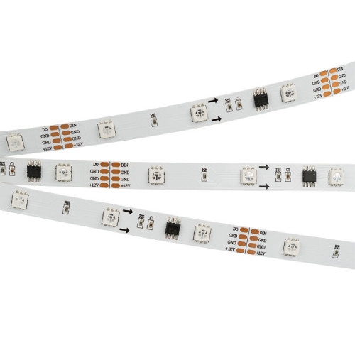 Лента светодиодная SPI-5000-AM 12V RGB (5060, 150 LED x3, 1804) | 021227 | Arlight