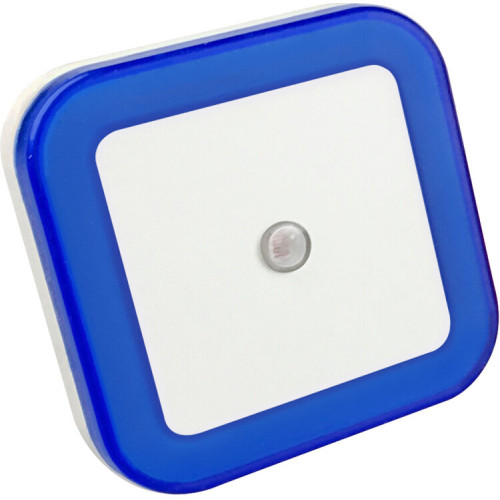 Ночник светодиодный NLE 03-SB-DS КВАДРАТ синий с датчиком освещения 230В | 4690612028798 | IN HOME