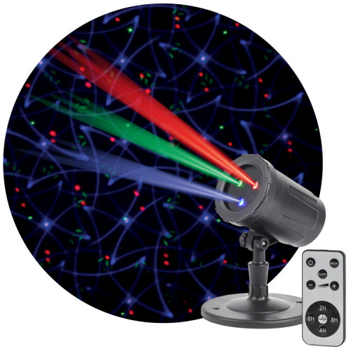 Проектор Laser Калейдоскоп, ENIOP-05 , IP44, 220В (12/252) | Б0047976 | ЭРА